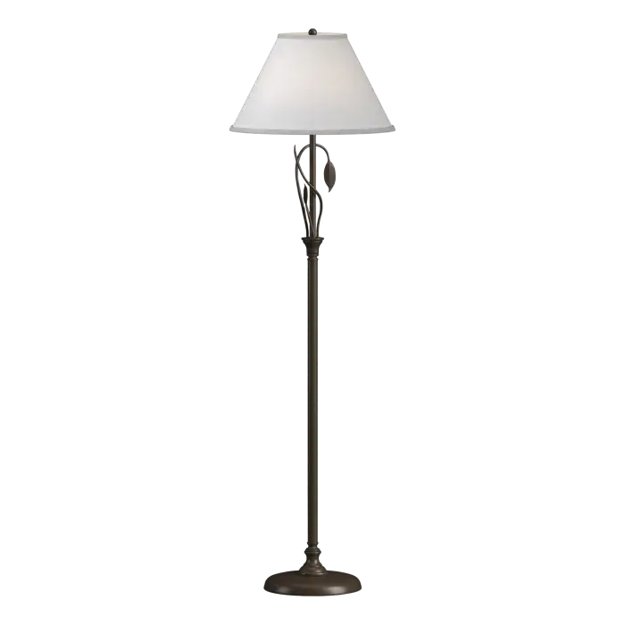 Forged Leaves and Vase Floor Lamp