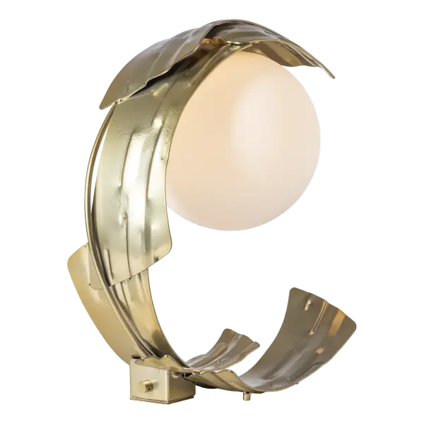 The Crest Table Lamp—where nature meets elegance. Inspired by the power of rolling ocean waves, the Crest captures the essence of both strength and grace. The 10-inch opal globe shade creates a serene ambiance in any space. With a convenient dimming on/off switch located in the lamp’s base, you can easily adjust the lighting to suit the occasion. - alternate view