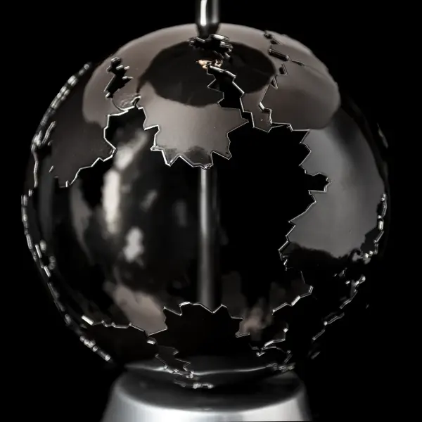 The Pangea Table Lamp is an extraordinary fusion of nature-inspired design and brutalist aesthetics. With hand-forged plates symbolize drifting continents, the Pangea echoes the ancient supercontinent from which it draws its name. As the handmade steel plates collide and merge together, they create a stunning unified piece that will elevate any space. Two-tone look available, with the base in the same or a contrasting accent finish. - alternate view