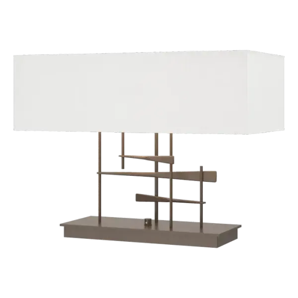 A cavaletti is the support and bar horses jump during competition. But you don't have to like horses to love this table lamp. Each piece is created from steel square bar stock heated in our forge, and skillfully drawn out to a taper before the pieces are interlocked.