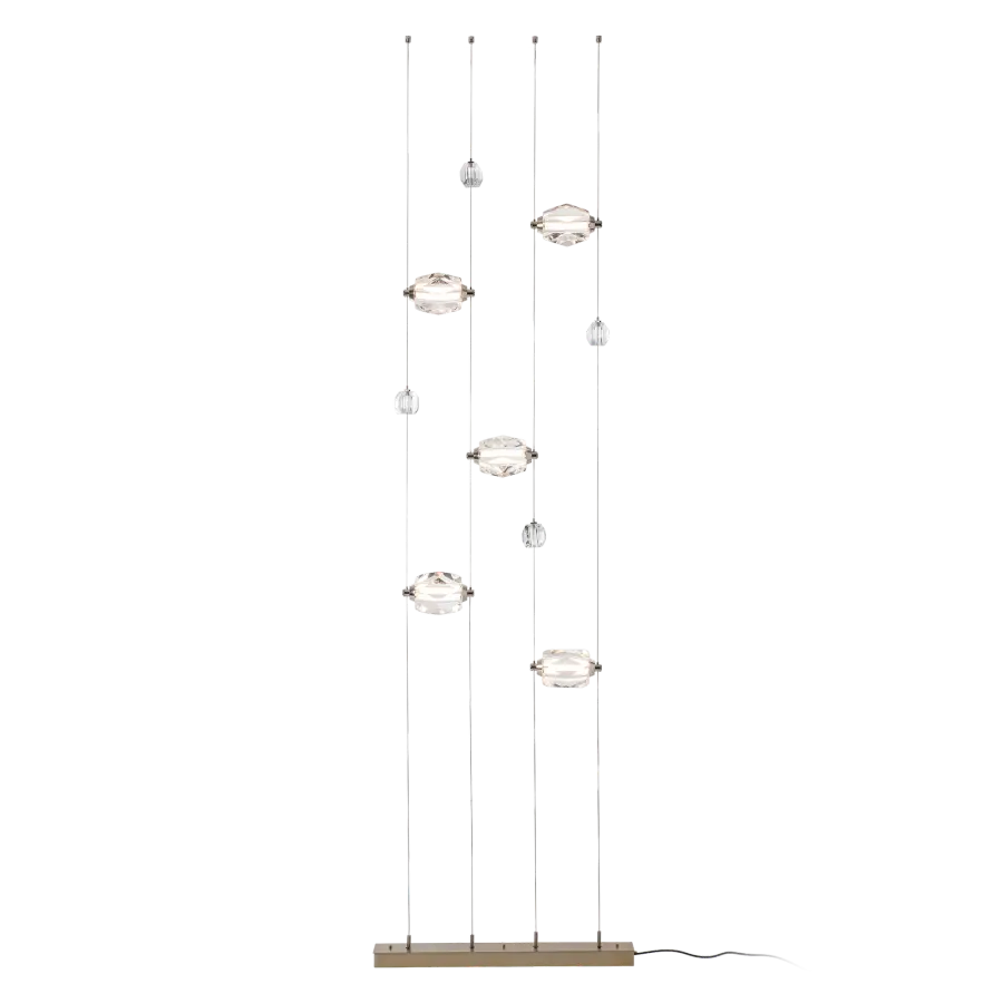 Gatsby 5-Light Floor to Ceiling Plug-In LED Lamp - Image 1