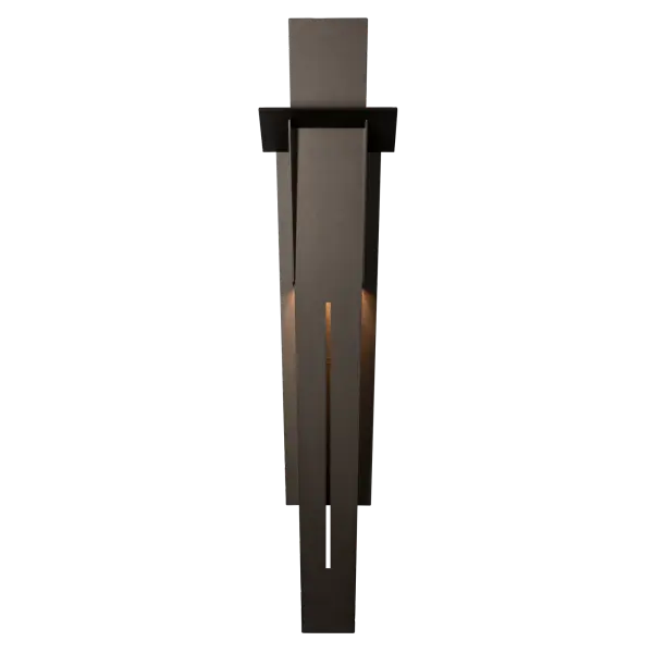 Looking for exterior wall mount lighting with scale and style? Consider the Linea Collection. This Linea Large Outdoor Sconce is over 41" in height. This sleek, boldly angled sconce is transitional in nature, allowing the Linea to complement widely varied architecture from contemporary to arts & crafts to art deco styles. Strong lines and a streamlined design make a memorable first impression. Offered in 7 standard Outdoor Coastal Finishes and available in 2 Marine Grade options (small upcharge applies). - alternate view