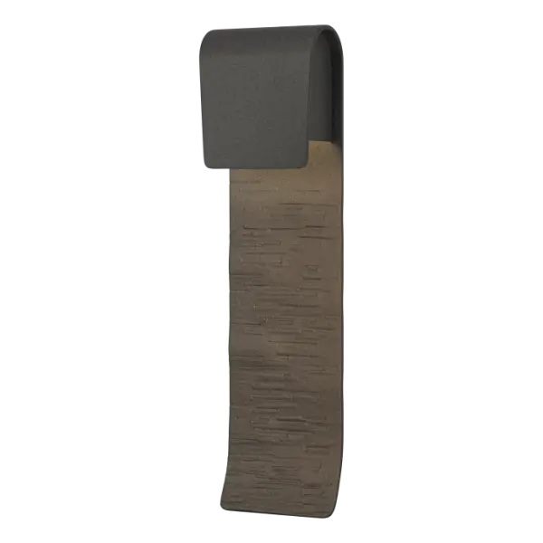 In designing the Dark Sky Friendly Element Outdoor Sconces, Jason Hancock said "It was really all about the texture and how the light would wash down on that surface, creating an effect of light & shadow." Its horizontal pattern helps to accent the façade of a house or building constructed from a variety of materials. This large version has real scale to suit the needs of both larger homes and commercial settings.