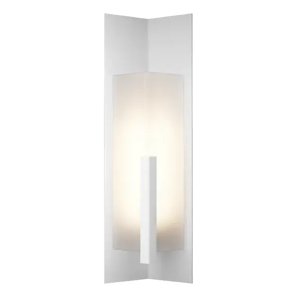 This 34" tall contemporary Summit Large Outdoor Sconce features 1 angle in 2 different materials used 3 ways in complementary sizes and dispositions. Former jeweler, now HF Designer Ori Goldberg explains, "I used to make similar style earrings. The Summit has clean, simple lines to suit many architectural styles." Inner frosted diffuser with opal or clear outer glass, and a choice of AAMA 2604-rated Coastal Outdoor Finishes.