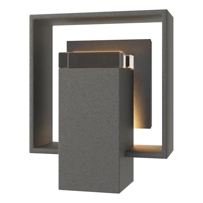 Shadow Box Small w/Slate Outdoor Sconce