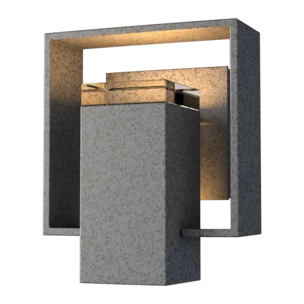 By focusing on materials and faultless geometric balance, the Shadow Box sconce proves that high-impact lighting need not be complex. Layers of diffused light and dramatic shadow create the perfect blend of style and austere lines. Each piece is accented with a block of optic crystal for an added touch of elegance.