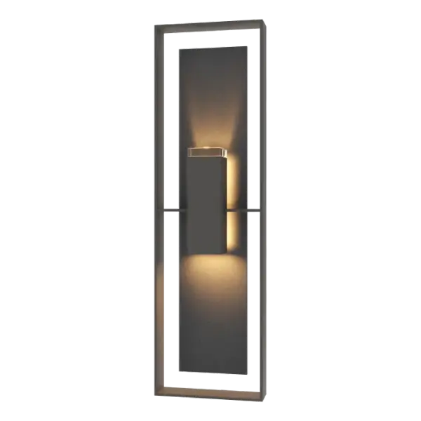 Shadow Box Tall w/Slate Outdoor Sconce