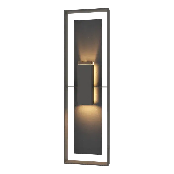 Shadow Box Tall w/Slate Outdoor Sconce