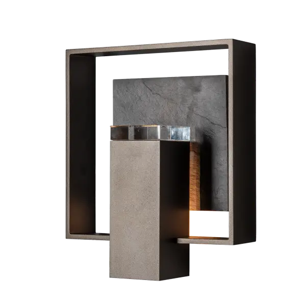 Shadow Box Small w/Slate Dark Sky Friendly Outdoor Sconce - Image 2