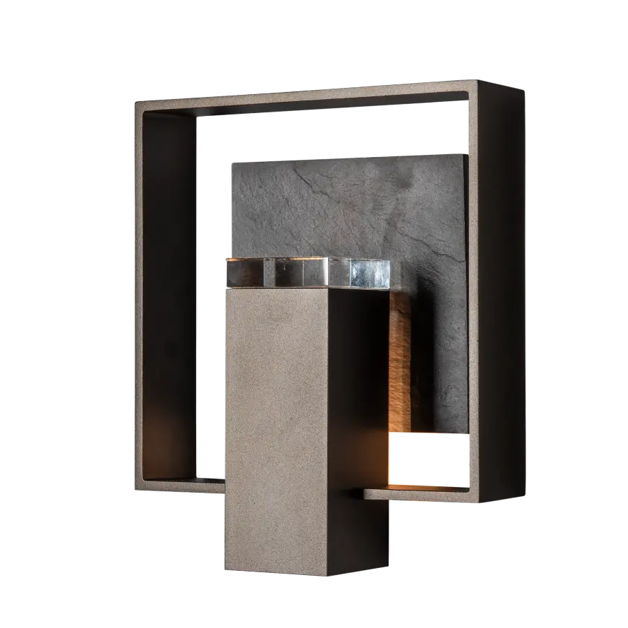 Shadow Box Small w/Slate Dark Sky Friendly Outdoor Sconce - Image 2