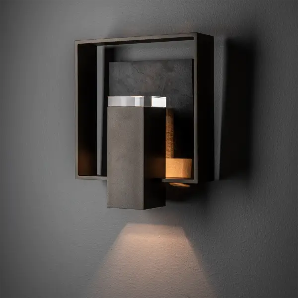 Shadow Box Small w/Slate Dark Sky Friendly Outdoor Sconce - Image 4