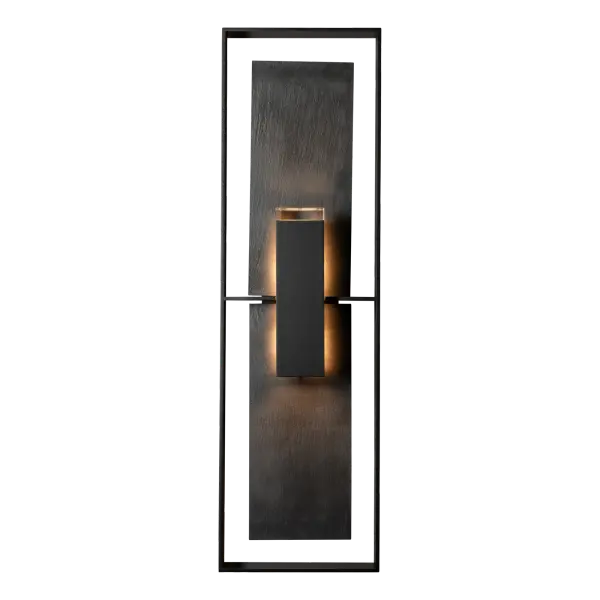 Shadow Box Tall w/Slate Dark Sky Friendly Outdoor Sconce - Image 1