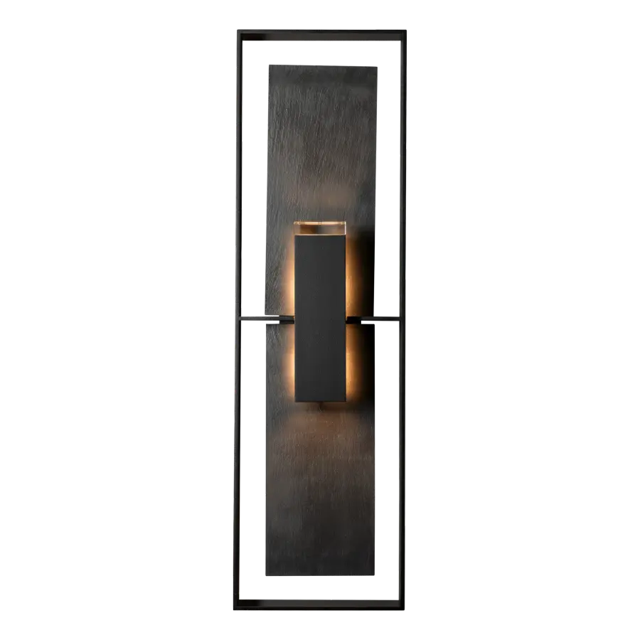 Shadow Box Tall w/Slate Dark Sky Friendly Outdoor Sconce - Image 1