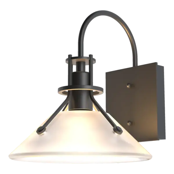 Looking for a classic outdoor sconce with a modern update? The Henry Outdoor Sconce now comes in a choice of clear or frosted glass shade. With its gooseneck shape and clear glass shade, the new Henry puts a bright and contemporary twist on a classic favorite. Available in Small and Medium Sconces, as well as Outdoor Pendant options.