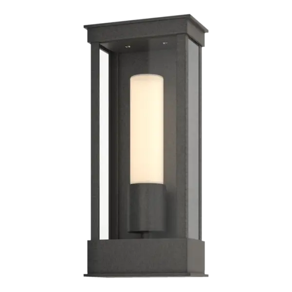 Our Portico Outdoor Wall Sconce doesn't need to be at the entrance to your home or business, but it does make a great first impression on visitors with its sleek, clean, high-quality metalcraft on display.