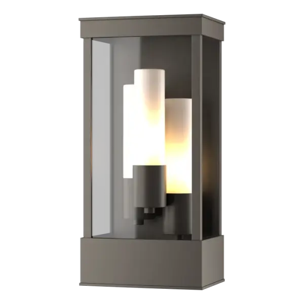 Our Portico Outdoor Three-light Wall Sconce doesn't need to be at the entrance to your home or business, but it does make a great first impression on visitors with its sleek, clean, high-quality metalcraft on display.