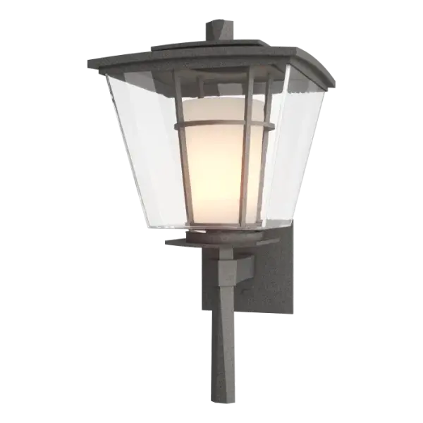 Inspired by the coach lanterns of the early 19th century, this large outdoor sconce will provide a warm, welcoming glow for modern-day travelers. Our elegant design delivers traditional style with a modern twist.