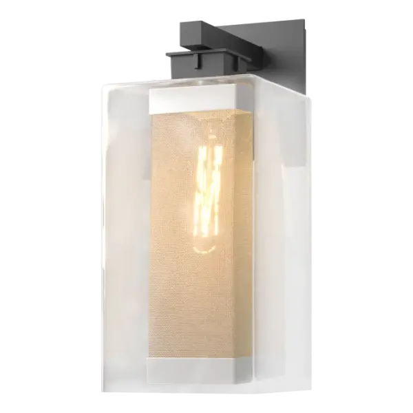 Highlight your architectural details with the Polaris Outdoor Sconces, also available in a smaller Medium version. A large glass element encases its lighting element which is surrounded by a rectangular mesh tube and is hung from an aluminum backplate, available in a choice of Coastal Outdoor Finishes. In addition to the Large and Medium wall sconces, the 2021 Polaris Outdoor Collection also includes a dining pendant, semi-flush and post light to welcome guests.