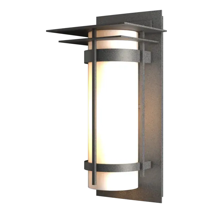 Banded with Top Plate Outdoor Sconce