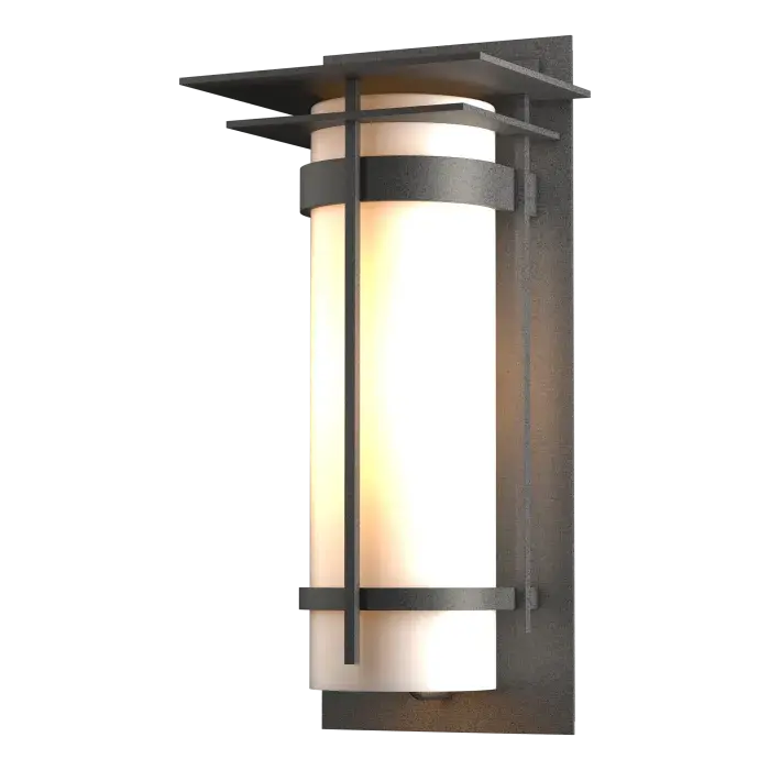 Banded with Top Plate Large Outdoor Sconce