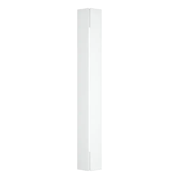 A prismatic, wedge shape, this contemporary outdoor wall mount Gallery Outdoor Sconce is an update of an original design by HF's Founder George Chandler. It features clean lines and a geometric and architectural look with a striking, vertical light, creating a sophisticated first impression.