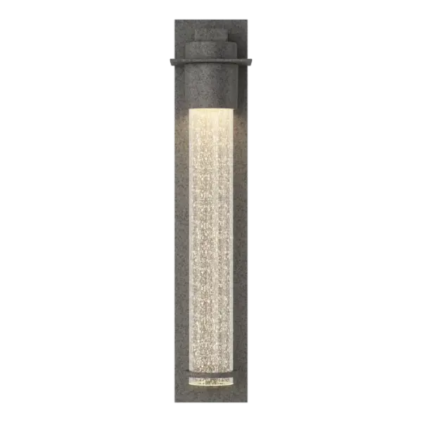 If you take a quick look, you may be convinced the Airis Outdoor Sconce is rocketing upward. There is an indisputable sense of airiness and movement to the composition and it will give a space a light, unique design element.