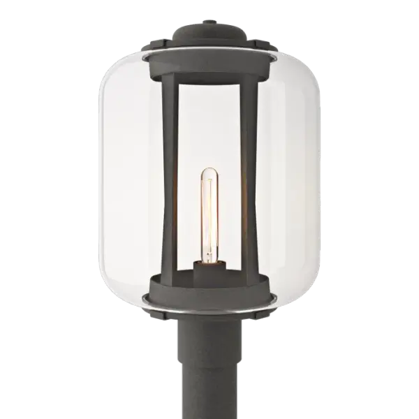 The Fairwinds XL Outdoor Post Light is perfectly suited to driveways, walking paths and strategically placed landscape venues, adding safety for visitors. An inner hand-shaped, slightly curved open aluminum structure surrounds the light and is encased in an extra-large, substantial clear glass shade. Available in a choice of robust Coastal Outdoor Finishes.