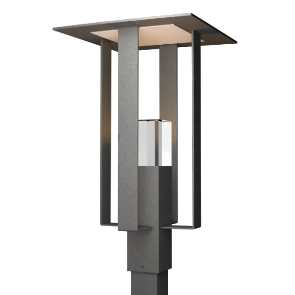 The acclaimed Shadow Box Outdoor Collection has a new member. The Shadow Box Post Light welcomes guests upon arrival, placed at driveways and on walkways and paths. The Shadow Box Outdoor Collection includes four sizes of outdoor wall sconces varying from small square to large, customizable backplated version, to an extra-large, tall version, in addition to the 2021 Post Light.