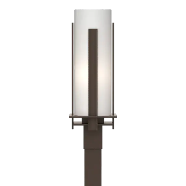 The vertical aluminum bars shielding the glass tube makes it clear where the Vertical Bar Outdoor Post's name comes from. What's also clear is the quality and craftsmanship that goes into this fixture. Crafted by our artisans here in Vermont.