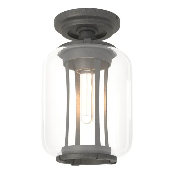 This outdoor ceiling fixture feature the hallmark inner, shaped aluminum structure of the Fairwinds Outdoor Collection. The Fairwinds Outdoor Semi-Flush is available in a choice of robust Coastal Outdoor Finishes.