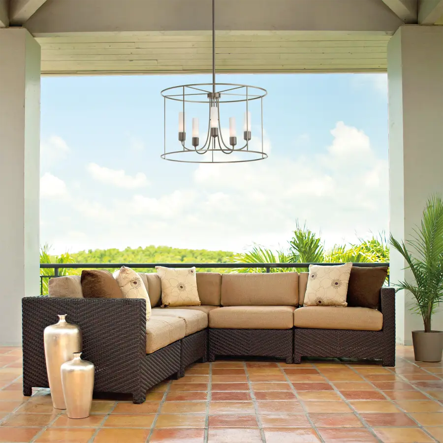 Portico Drum Outdoor Pendant - Image 3
