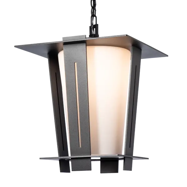 Bold right angles, sleek linear forms, the Linea Outdoor Lantern adapts to many styles. A transitional design, the streamlined, geometric shape of the Linea is perfectly suited to widely ranging architectures from contemporary to arts & crafts to art deco and more. This hanging fixture combines form and function to light a variety of outdoor spaces—entries and porticos, verandas and patios, outdoor kitchens and lounge areas. Offered in 7 standard Outdoor Coastal Finishes and available in 2 Marine Grade options (small upcharge applies). - alternate view