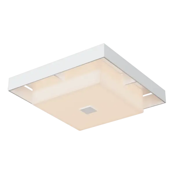 The Shadow Box Small Outdoor Flush Mount achieves a perfect square geometry. With its 12” open, square aluminum frame and opal glass shade, Designer David Martin sought to emphasize this ceiling fixture’s open and closed spaces. Offered with the option of choosing a finish for the frame and an accent color for the canopy, this exterior light is perfect for any outdoor ceiling space, including porches, outdoor entries, and more.