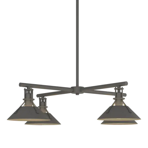 The Henry Outdoor 4-Light Pendant joins the ever-growing Henry Collection. Ideal for outdoor dining or lounge areas, this 4-Light Pendant in a cross-pattern adds both design and functional lighting to expanded living spaces that are closed on 3 sides and has a solid ceiling (not trellis). Made of aluminum and available in a choice of robust Coastal Outdoor Finishes. Stem Kit included.