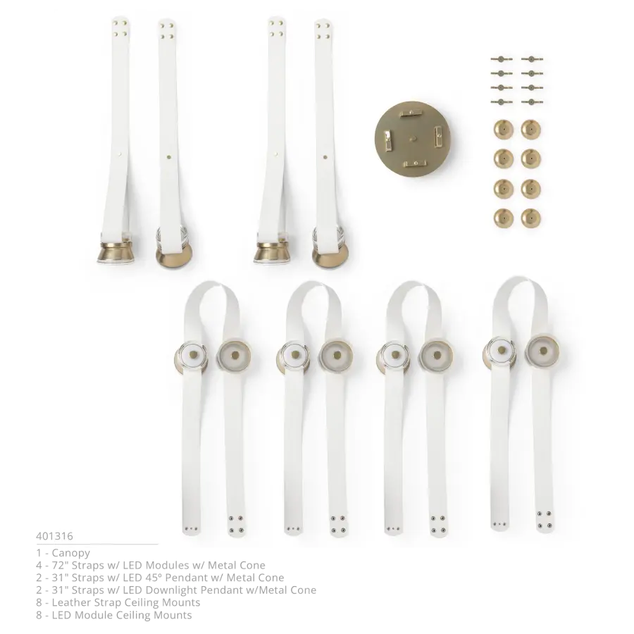 SNAPS Large LED Pendant w/Metal Cones - Image 6