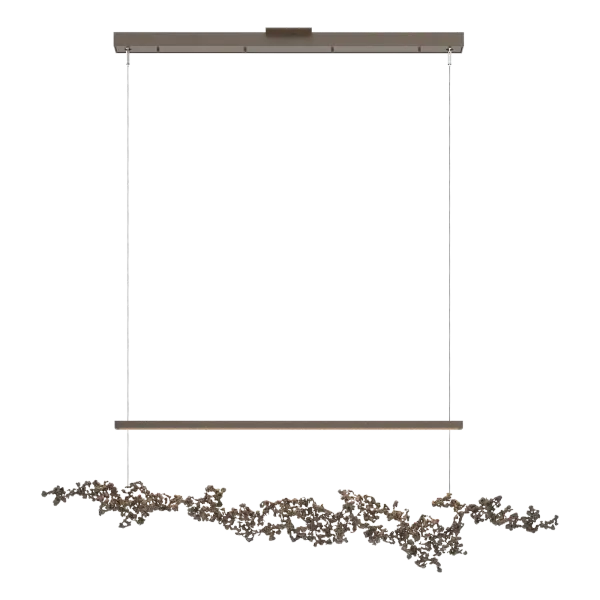 The Coral LED Pendant is a one-of-a-kind, handcrafted light fixture that's perfect for any room. Made from individual cast aluminum pieces and meticulously welded into a free-flowing, organic sculptural shape. No two pieces are exactly the same. The LED bar casts light from above, placing the coral form into the spotlight.
