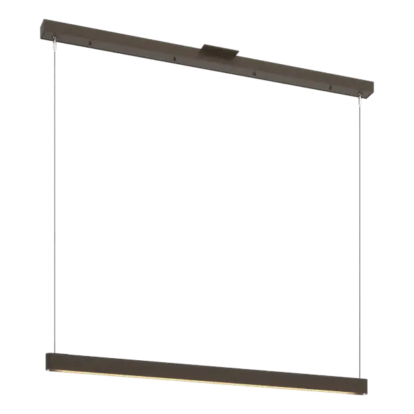 The Fold Pendant is a modern, minimalist design that is perfect for any room. Its sleek long and narrow shape makes the Fold perfect for over a dining or conference table, desk or billiards table. The steel plate is joined with a rivet, encasing the LED light source. Part of ART + ALCHEMY by Hubbardton Forge.