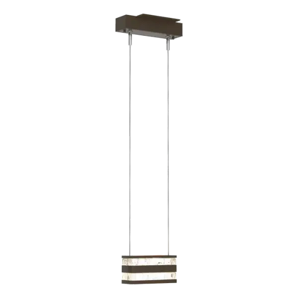 The Stacks 1-Light Pendant brings a minimalist, architectural aesthetic to your home. A modern design inspired by the juxtaposition of glass and metal, the Stacks features hand-poured blocks of thick, exceptionally clear glass contrasting with billet aluminum to create a stunning look. Part of ART + ALCHEMY by Hubbardton Forge. - alternate view