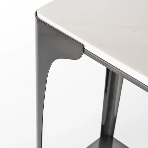 Bring a sense of elegance to any living or lounge area, hallway, entryway, and more with the Cove Console Table. Its sleek design features gentle curves of metal and a white solid marble top that blend modern and classic element for a contemporary look. The lower shelf adds storage and display options, while elevating this piece from ordinary to extraordinary.