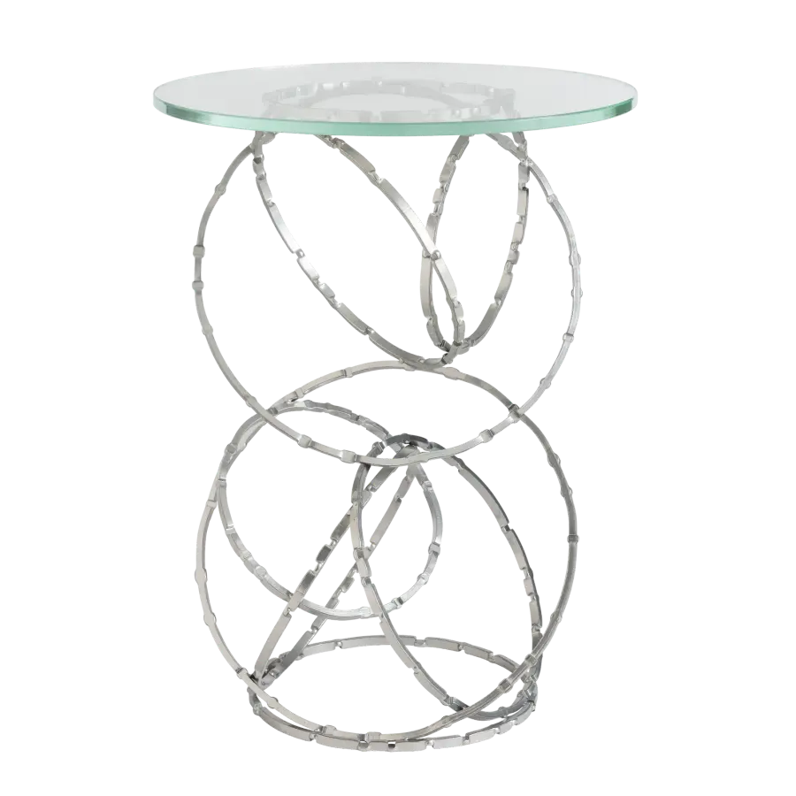 Olympus Glass Top Accent Table - Image 1