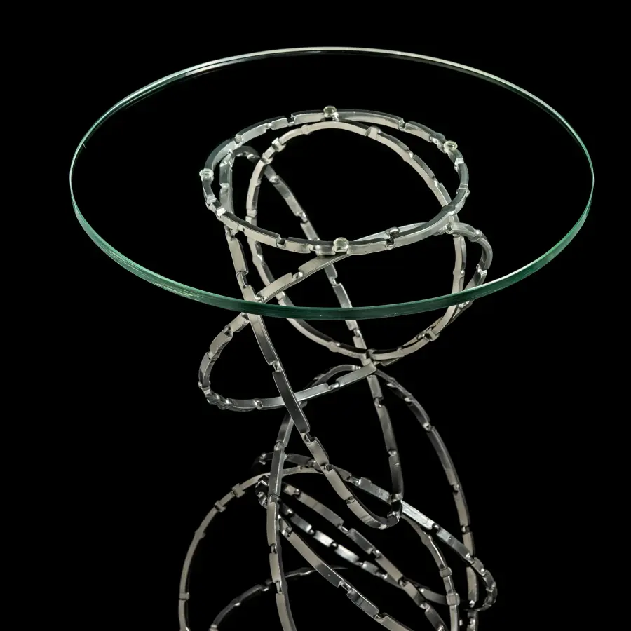 Olympus Glass Top Accent Table - Image 5