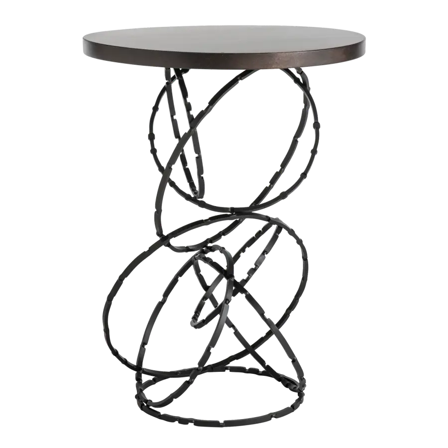 Olympus Wood Top Accent Table - Image 1