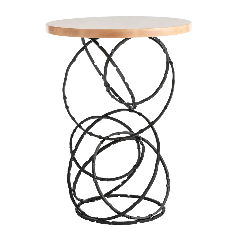 Olympus Wood Top Accent Table - Image 2