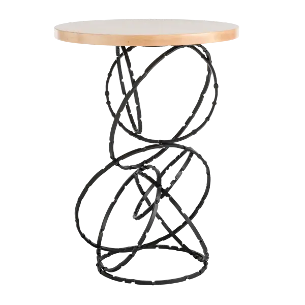 Olympus Wood Top Accent Table - Image 6