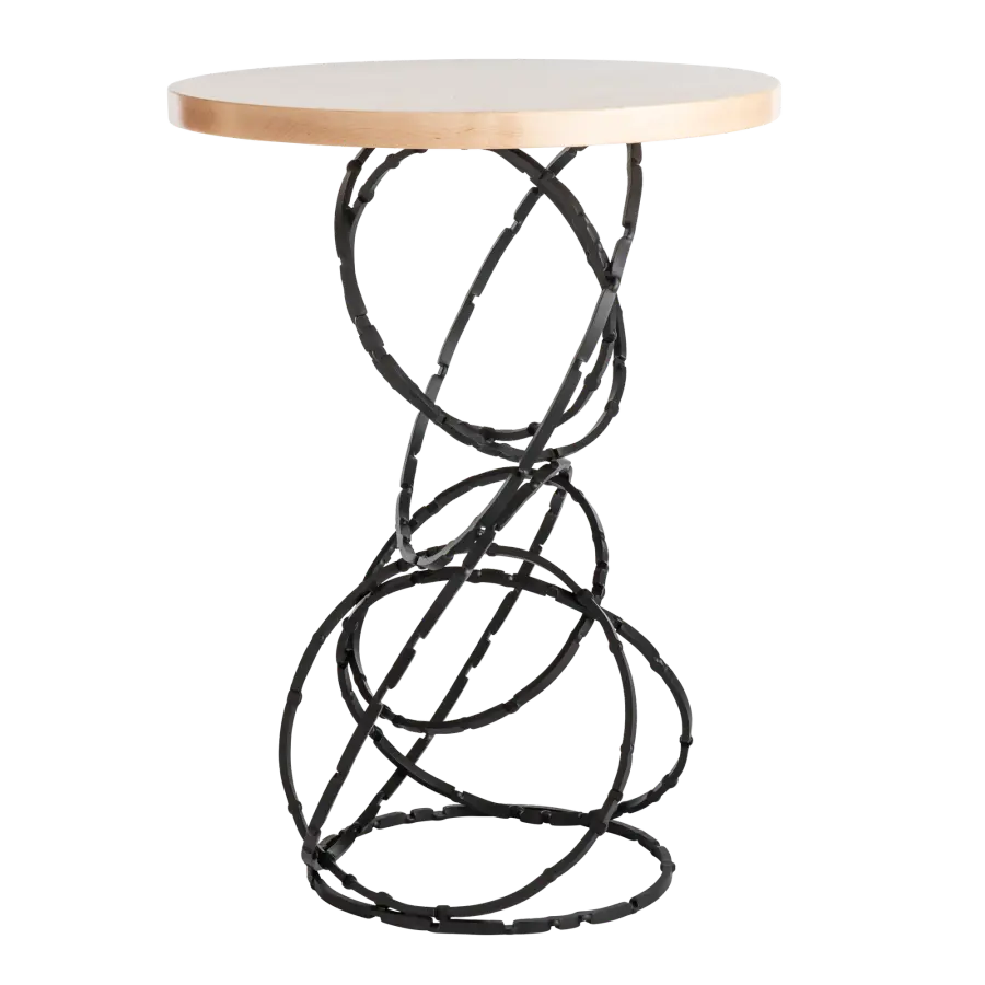 Olympus Wood Top Accent Table - Image 7