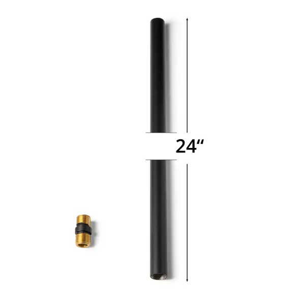 19mm diameter stem kit for use with select Hubbardton Forge fixtures. Includes one 24" stem.