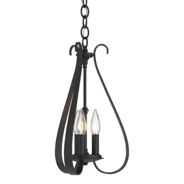 Sweeping Taper 3 Arm Chandelier