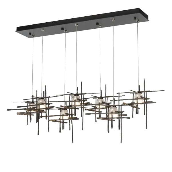 Tura 7-Light Frosted Glass Pendant - Image 2