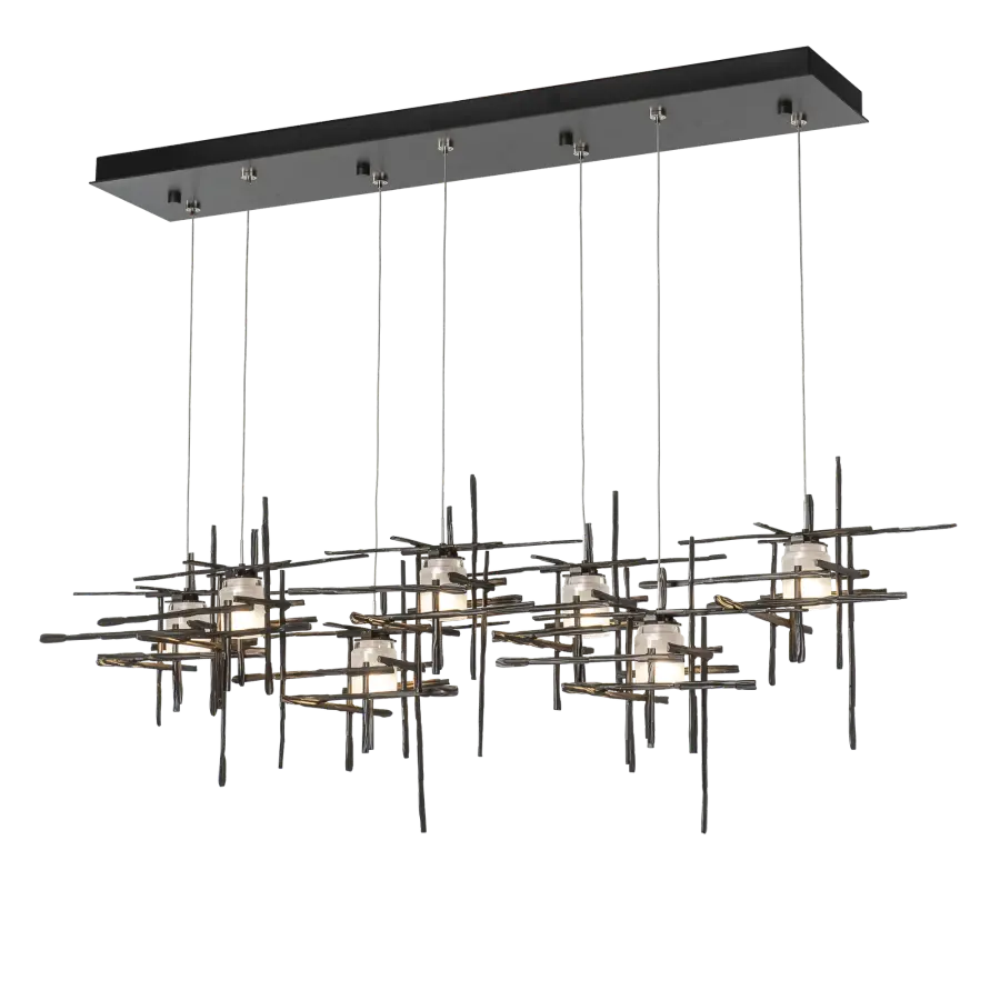 Tura 7-Light Frosted Glass Pendant - Image 2