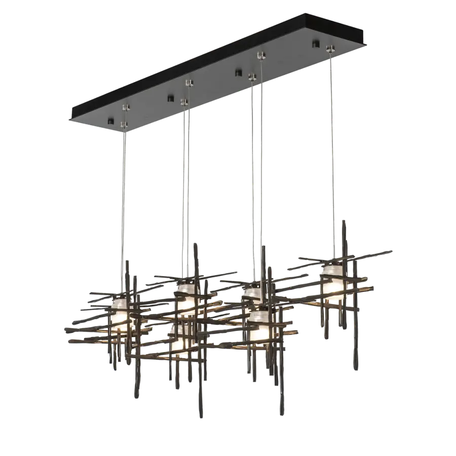 Tura 7-Light Frosted Glass Pendant - Image 3